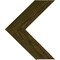 Ekena Millwork 13"W x 16"H x 3/4"D Vintage Farmhouse 3 1/2" Chevron, Barnwood Decor Collection, Restoration Green DECR13X16X075CHVGR - alternate 1